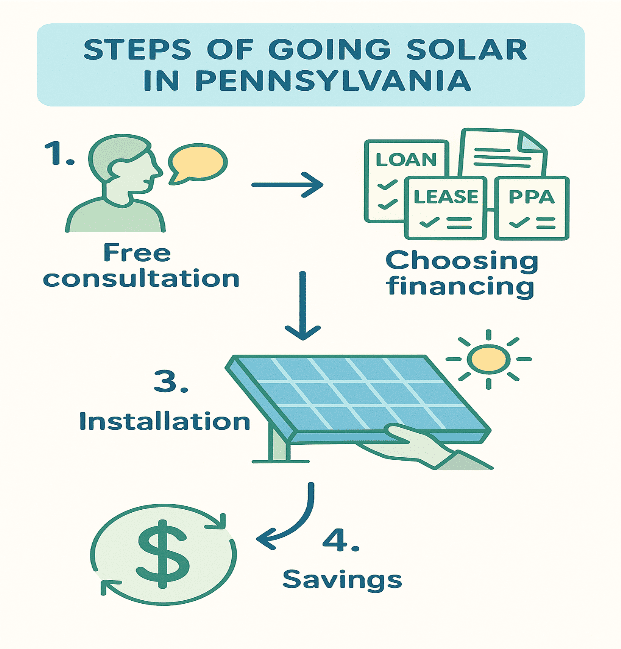 Solar Panel Financing Options in Pennsylvania: Loans, Leases & PPAs Compared